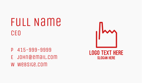 Hand Click Factory  Business Card Design Image Preview