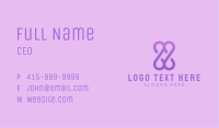Purple Abstract Loop  Business Card Image Preview
