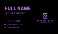 Purple Abstract Loop  Business Card Image Preview