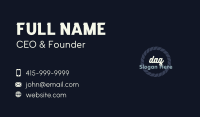 Cursive Nautical Rope Wordmark Business Card Image Preview