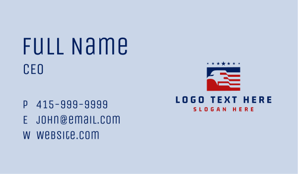 American Eagle Flag Business Card Design Image Preview