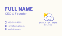 Pediatric Sunshine Dental  Business Card Design