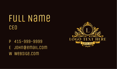 Insignia Ornament Hotel Business Card Image Preview