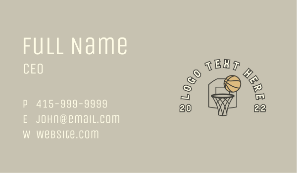 Basketball Sports Game Business Card Design Image Preview