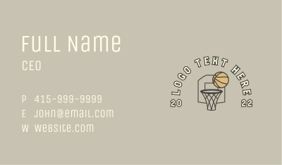 Basketball Sports Game Business Card Image Preview