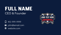 Baseball League Shield Business Card Preview