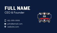 Baseball League Shield Business Card Image Preview