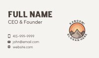 Mountain Sunset Trekking Business Card Image Preview