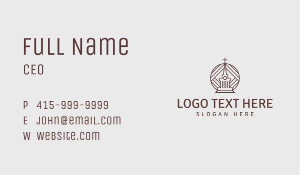 Church Worship Center Business Card Design Image Preview