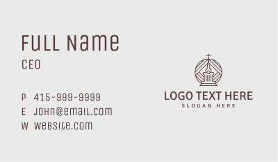 Church Worship Center Business Card Image Preview