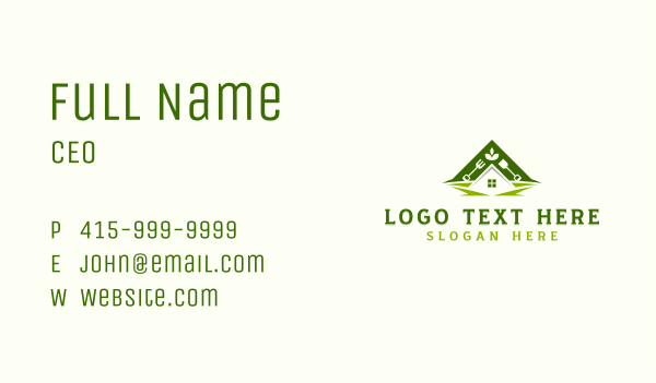 Residential Gardening Tools Business Card Design Image Preview