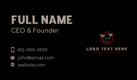 Hexagon Bull Cattle Business Card Preview