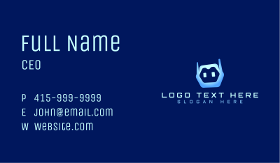 Cyber Tech Robot Business Card Image Preview