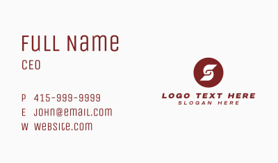 Generic Business Letter S Business Card Image Preview