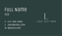 Generic Simple Lettermark Business Card Image Preview