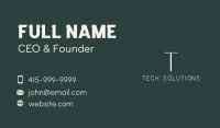 Generic Simple Lettermark Business Card Image Preview