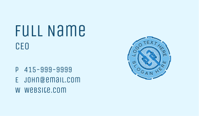 Pipe Wrench Plumbing Business Card Image Preview