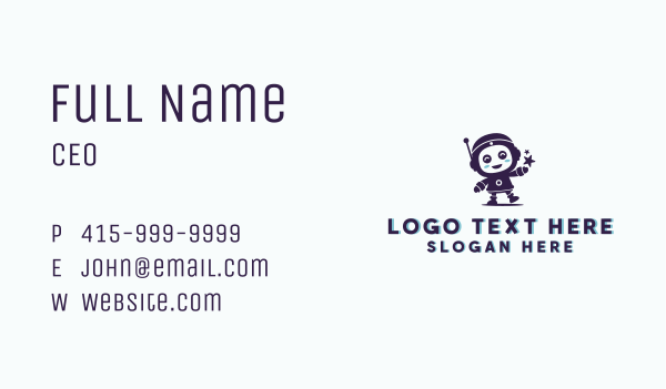 Cute Robot Toy Store Business Card Design Image Preview