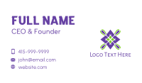 Violet Spa Badge Business Card Image Preview