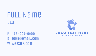 Bear Tooth Dental Business Card Image Preview
