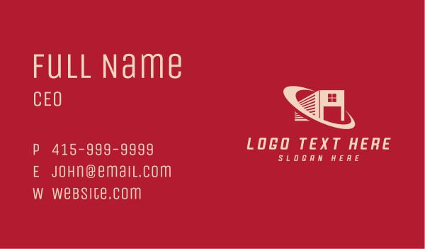 Industrial Storage Warehouse Business Card Design Image Preview