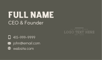 Generic Vintage Company Business Card Image Preview