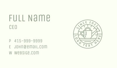 Garden Watering Can  Business Card Image Preview