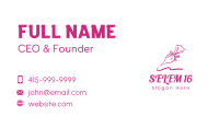 Pink Ribbon Icing Bag Business Card Image Preview
