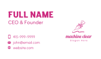 Pink Ribbon Icing Bag Business Card Image Preview