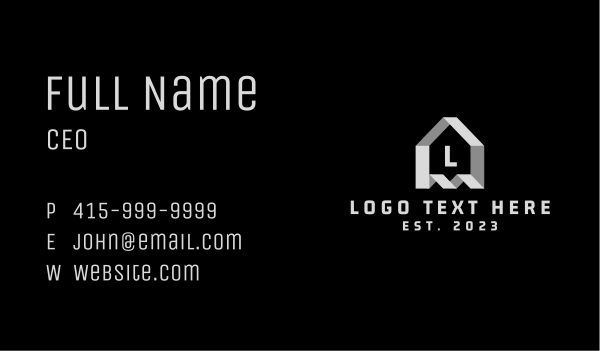 House Property Letter Business Card Design Image Preview