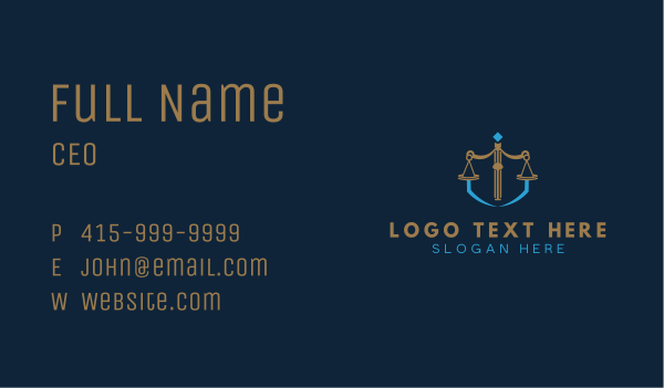 Law Firm Scale Business Card Design Image Preview