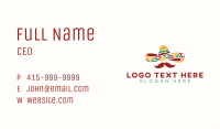 Hat Mexican Mustache Business Card Image Preview