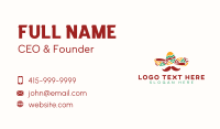 Hat Mexican Mustache Business Card Preview