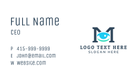 Optical Clinic Letter M Business Card Image Preview