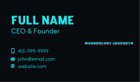 Casual Urban Drip Wordmark Business Card Image Preview