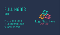 Multicolor Flower Fireworks Business Card Image Preview