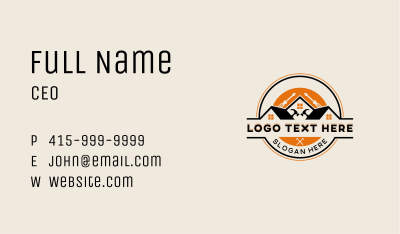 House Tools Construction Business Card Image Preview