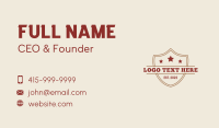 Wild West Shield Business Card Image Preview