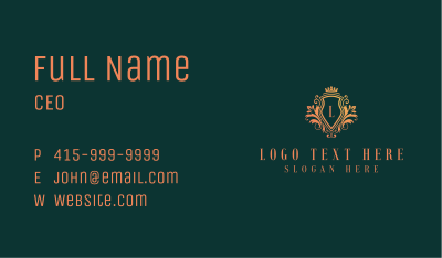 Regal Luxury Shield Business Card Image Preview