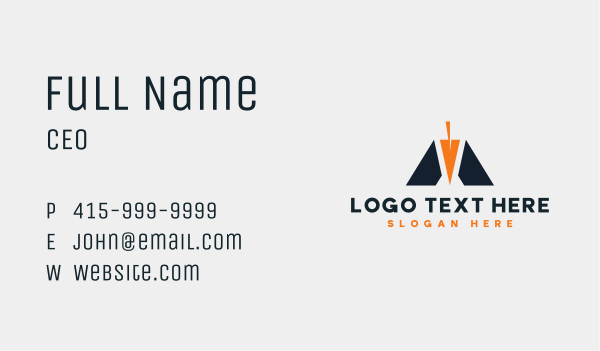 Arrow Point Business Business Card Design Image Preview