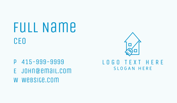 House Cleaning Broom  Business Card Design Image Preview