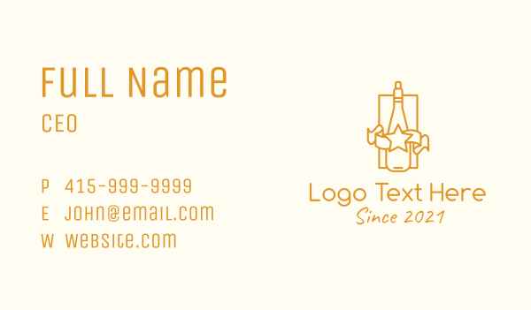 Golden Star Liquor Business Card Design Image Preview