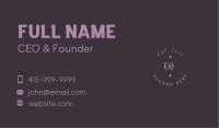 Brush Handwriting Wordmark Business Card Image Preview