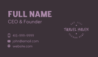 Brush Handwriting Wordmark Business Card Image Preview