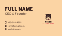 Bear Hat Kid  Business Card Image Preview