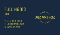 Cool Graffiti Wordmark Business Card Image Preview