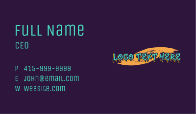 Graffiti Urban Lifestyle Business Card Image Preview