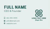 Textile Knot Craft Business Card Image Preview