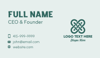 Textile Knot Craft Business Card Design