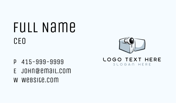 Video Camera Recorder Business Card Design Image Preview